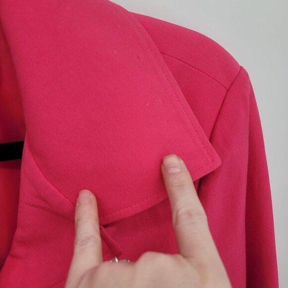 JPR separates womens 10 pink retro long line button coat blazer car coat VTG - Picture 9 of 10